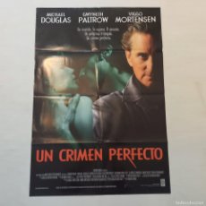 Cine: PÓSTER, CARTEL - UN CRIMEN PERFECTO DE ANDREW DAVIS CON MICHAEL DOUGLAS, GWYNETH PALTROW. Lote 369115096