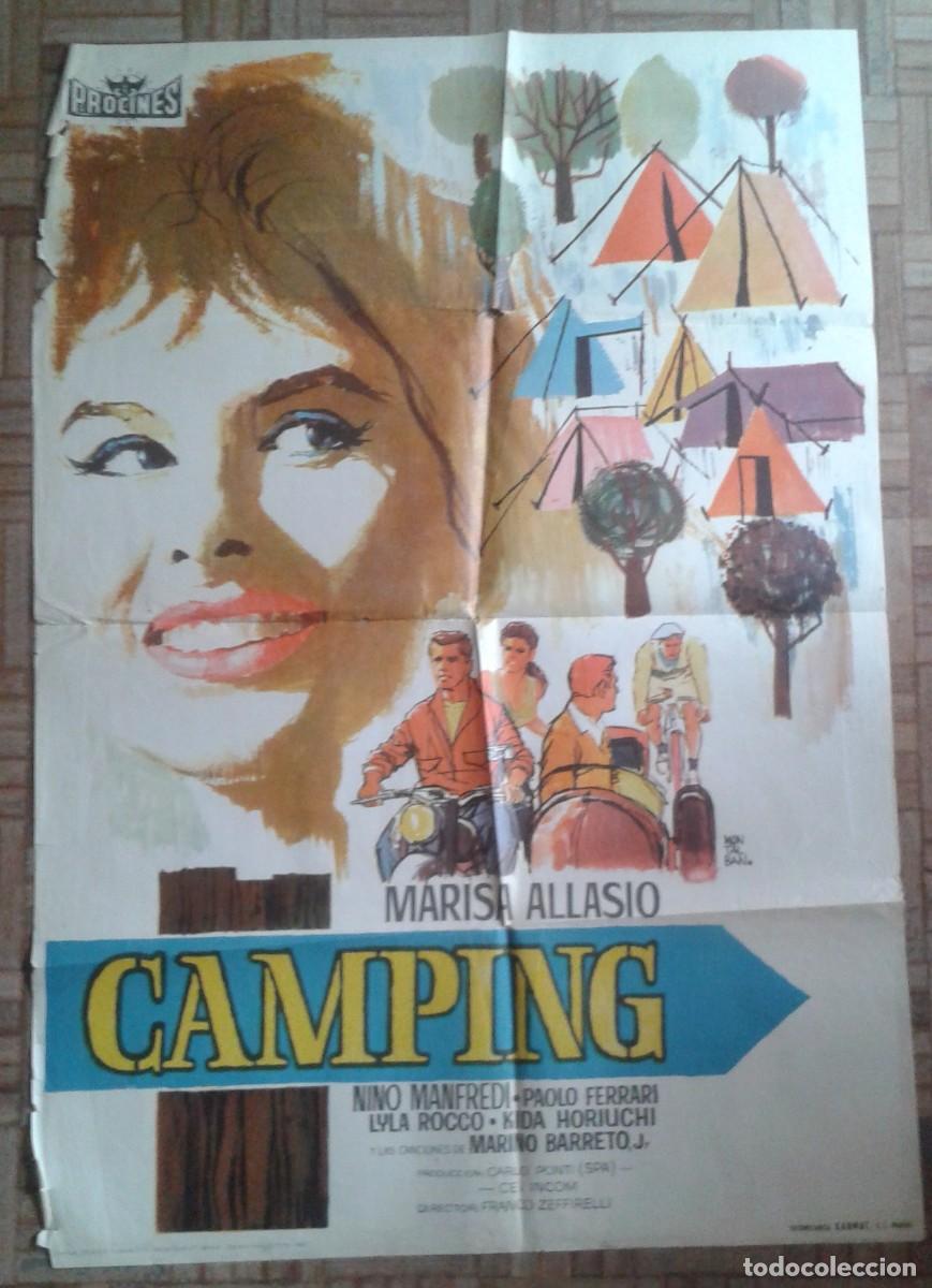 Cinema: CAMPING. POSTER ESTRENO. MARISA ALLASIO, NINO MANFREDI. FRANCO ZEFFIRELLI