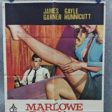 Cine: MARLOWE, DETECTIVE MUY PRIVADO. JAMES GARNER, GAYLE HUNNICUTT AÑO 1975. POSTER ORIGINAL - V1631