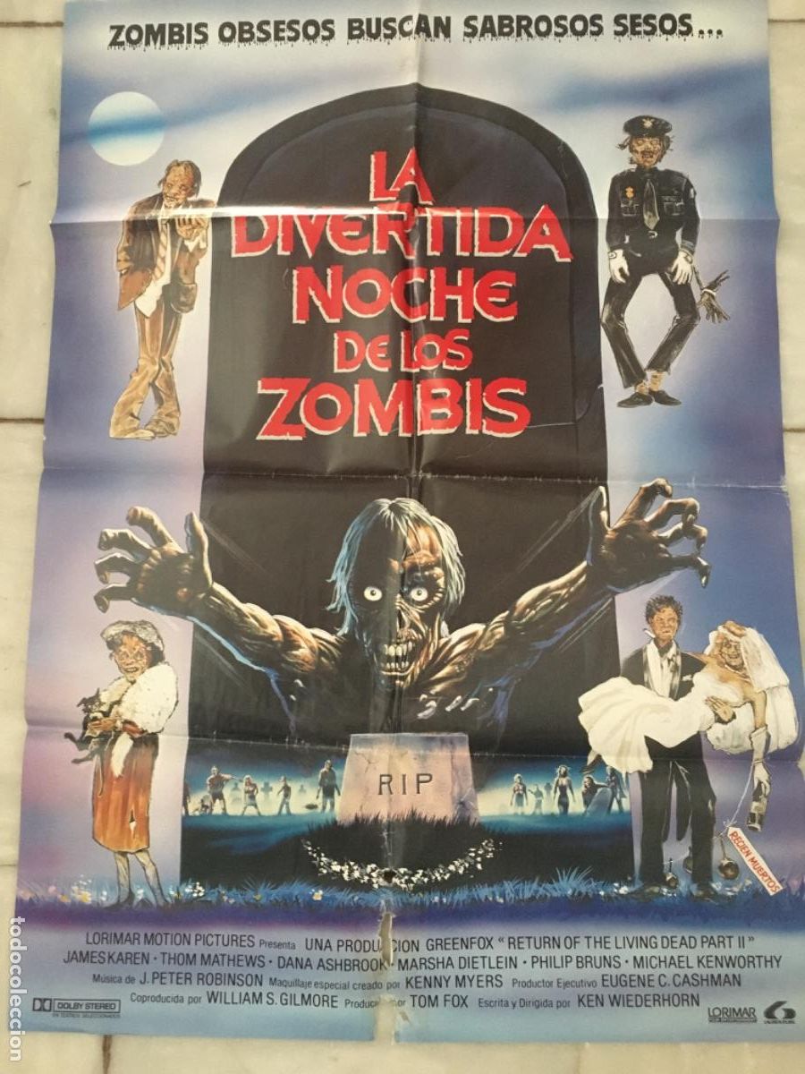 Cinema: CARTEL DE LA PELICULA: LA DIVERTIDA NOCHE DE LOS ZOMBIS. DIRECTOR: KEN WIEDERHORN