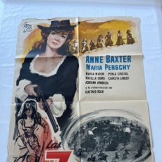Cine: LAS 7 MAGNÍFICAS. ANNE BAXTER. CARTEL ORIGINAL 1966.. Lote 372355526