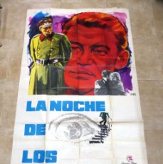 Cine: LA NOCHE DE LOS GENERALES, PETER O'TOOLE, OMAR SHARIF, CARTEL GRANDE 205X100 CM., AÑO 1967. Lote 374267179