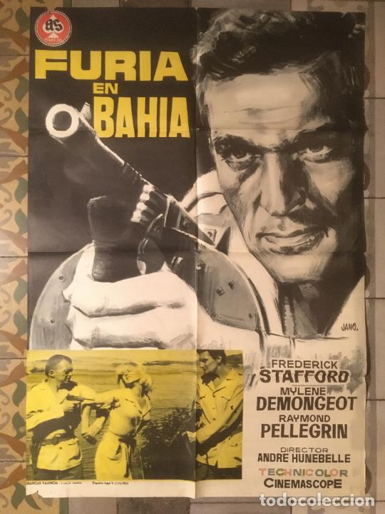 Cine: furia en bahia mylene demongeot poster cartel original estreno