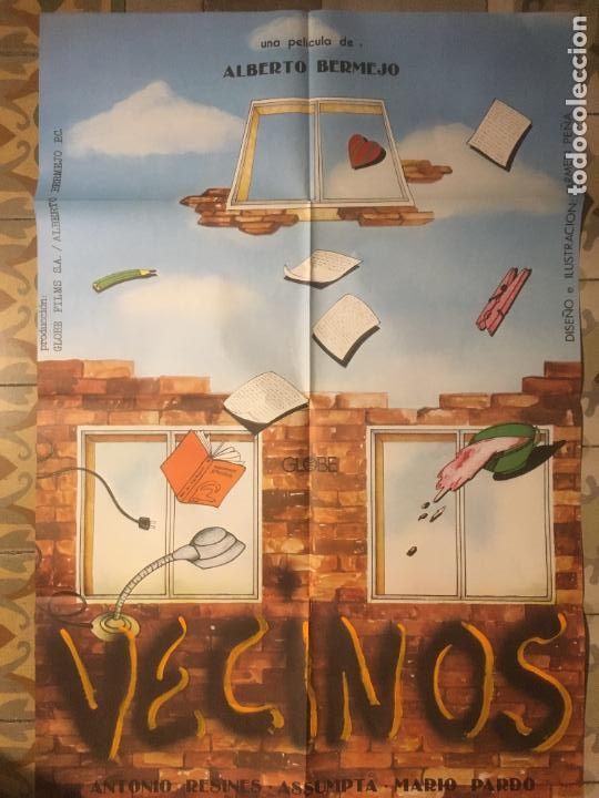 Cinema: vecinos antonio resines alberto bermejo poster cartel original estreno