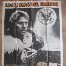 Cine: CARTEL CINE + 12 FOTOCROMOS LOS 3 DIAS DEL CONDOR ROBERT REDFORD FAYE DUNAWAY 1975 CCF349. Lote 376092624