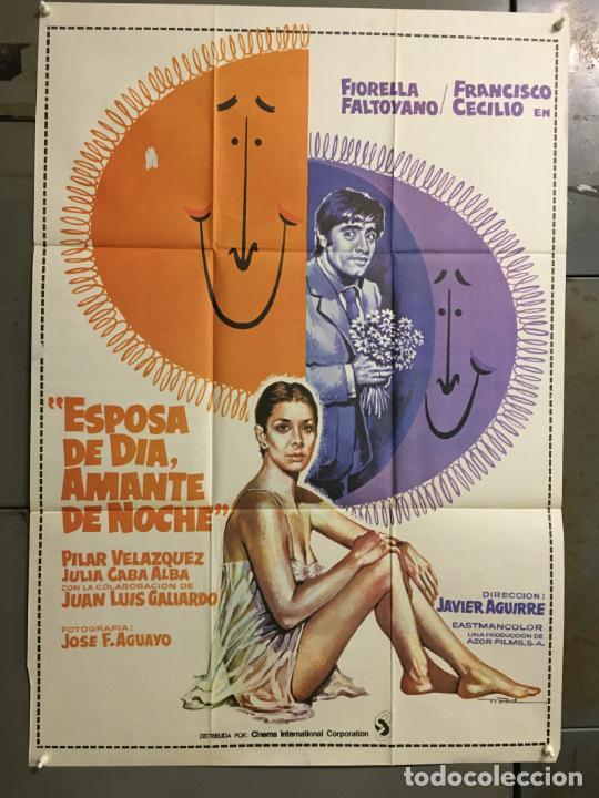 Cinema: DCO S230 ESPOSA DE DIA AMANTE DE NOCHE FIORELLA FALTOYANO CECILIO POSTER ORIGINAL 70X100 ESTRENO