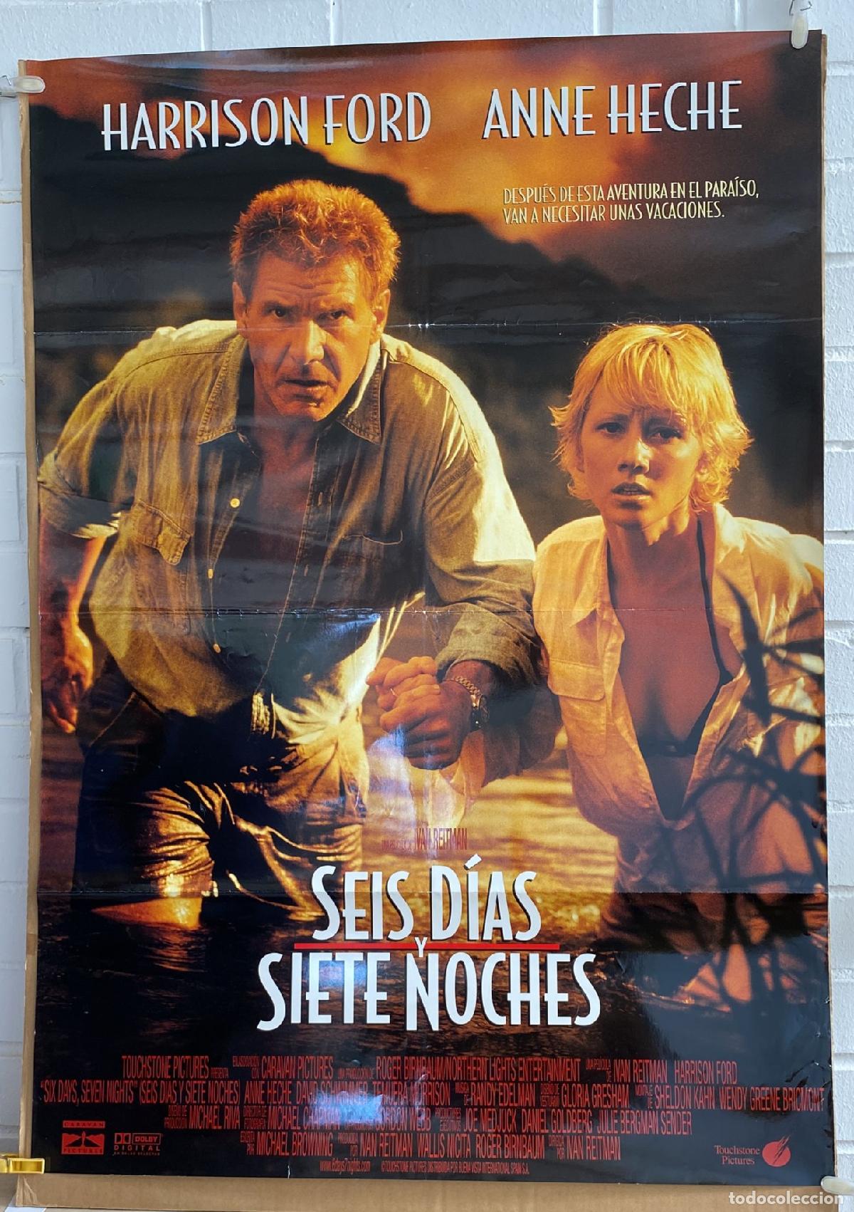 Cinema: Seis d&iacute;as y siete noches. Cartel (100x70 de Estreno