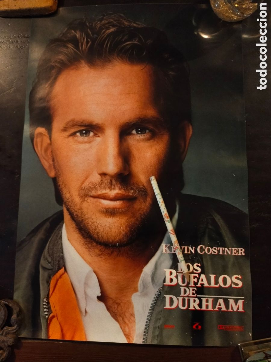 Cin&eacute;ma: Cartel cine pel&iacute;cula bufalos de durham Kevin costner