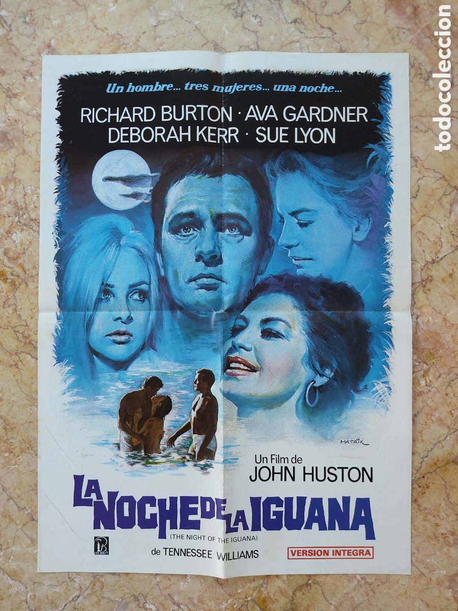 Cine: cartel cine la noche de la iguana