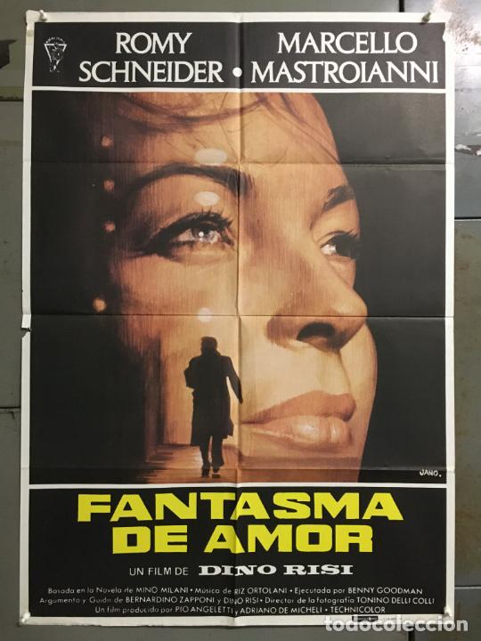 Cinema: DCO T942 FANTASMA DE AMOR ROMY SCHNEIDER MARCELLO MASTROIANNI POSTER ORIGINAL 70X100 ESTRENO