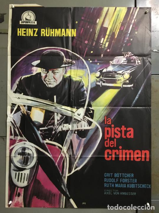 Cin&eacute;ma: DCO T964 LA PISTA DEL CRIMEN HEINZ R&Uuml;HMAN PADRE BROWN POSTER ORIGINAL 70X100 ESTRENO