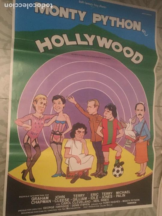 Cine: monty python en hollywood poster cartel original estreno - Foto 2