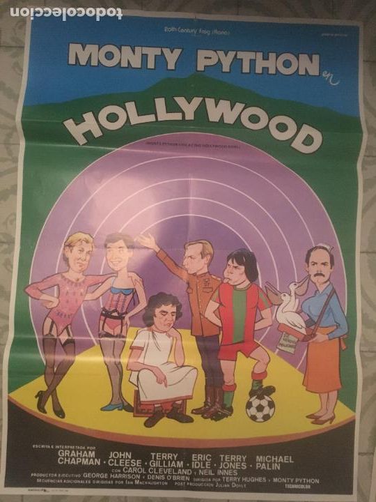 Cine: monty python en hollywood poster cartel original estreno - Foto 1