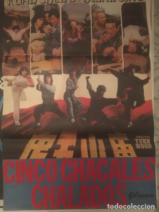 Cin&eacute;ma: cinco chacales chalados artes marciales poster cartel original estreno
