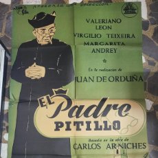 Cine: VALERIANO LEON CARTEL ARGENTINO DE LA PELÍCULA EL PADRE PITILLO 68 X 104 CTMS.