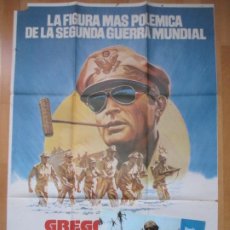 Cine: CARTEL CINE + 12 FOTOCROMOS MACARTHUR EL GENERAL REBELDE GREGORY PECK 1977 CCF376. Lote 386084349