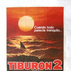 Cine: POSTER ORIGINAL / ESPAÑA / TIBURÓN 2 / ILUST. JACK LEYNWOOD / 1978 / 70X100 CM