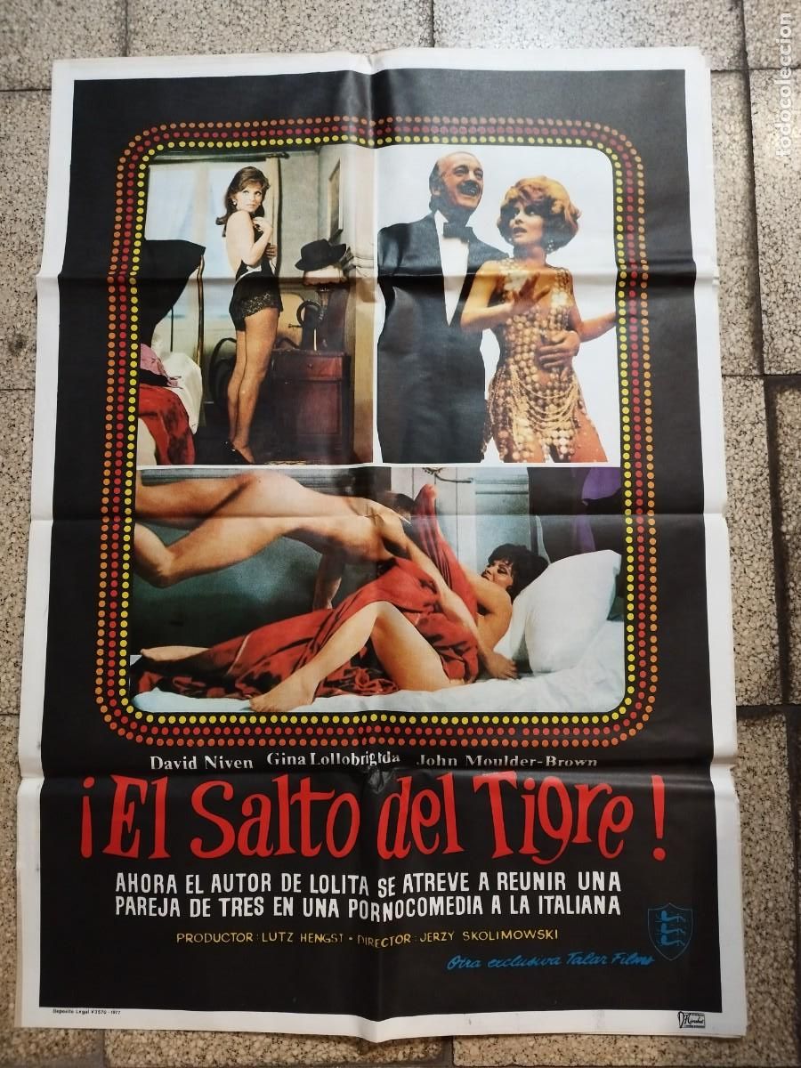 Cinema: CARTEL, POSTER DE CINE, ORIGINAL - EL SALTO DEL TIGRE - A&Ntilde;O 1977