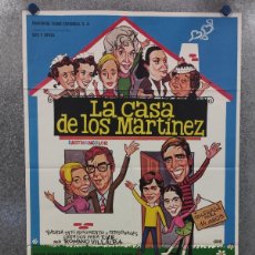 Cine: LA CASA DE LOS MARTÍNEZ. JULIA MARTÍNEZ, CARLOS MUÑOZ, JOSÉ RUBIO AÑO 1971. POSTER ORIGINLNAL. Lote 388654969
