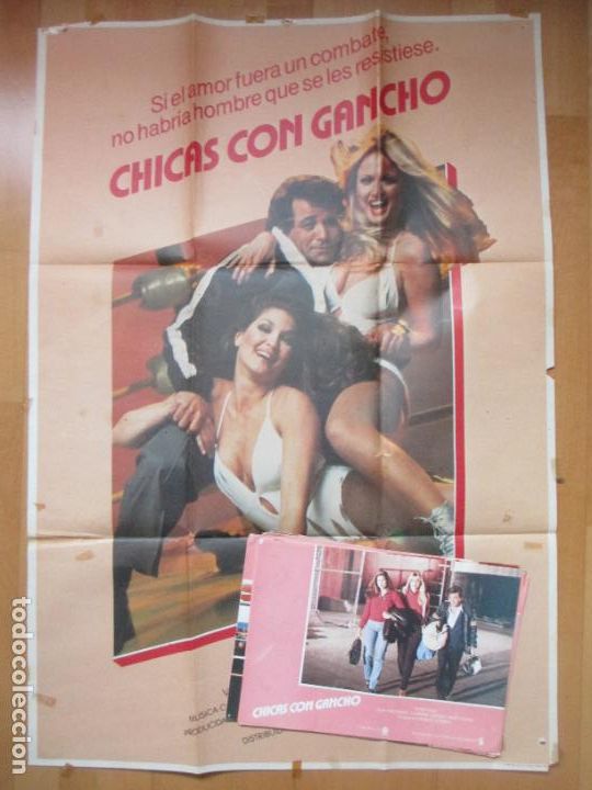 Cinema: CARTEL CINE + 12 FOTOCROMOS CHICAS CON GANCHO PETER FALK VICKI FREDERICK 1986 DRAMA CCF406