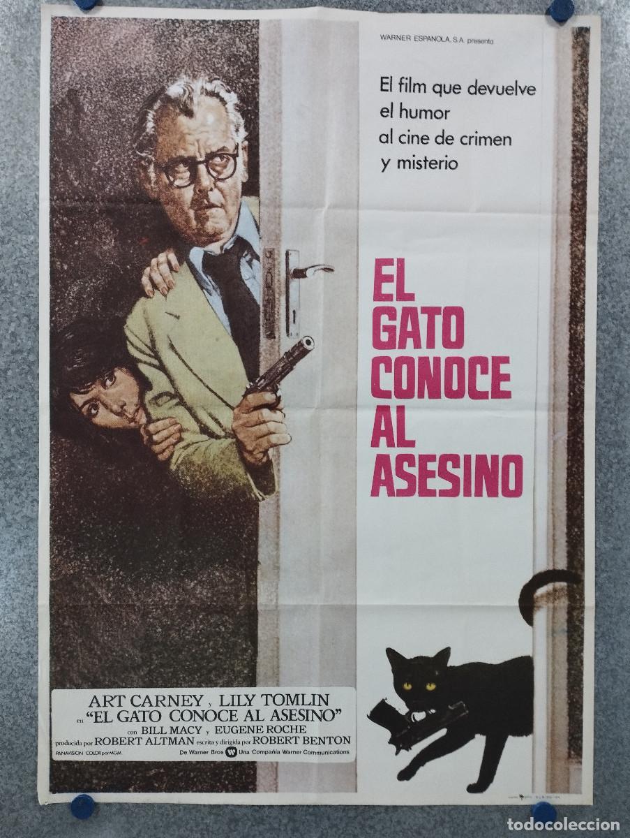 Cinema: El gato conoce al asesino. Art Carney, Lily Tomlin, Bill Macy, Eugene Roche A&Ntilde;O 1978 POSTER ORIGINAL