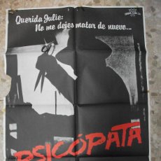 Cine: PSICOPATA AÑOS 80 CRISTOPHER LLOYD CARTEL DE CINE 100 X 70 CM. POSTER TERROR