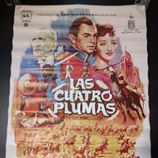 Cine: LAS CUATRO PLUMAS JOHN CLEMENTS POSTER ORIGINAL 70X100 PR7