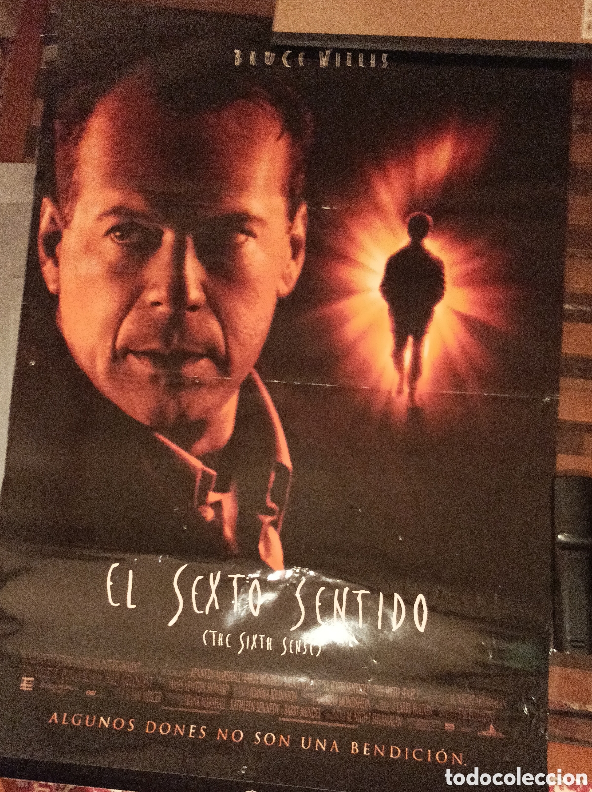 Cinema: Cartel p&oacute;ster oficial de cine EL SEXTO SENTIDO