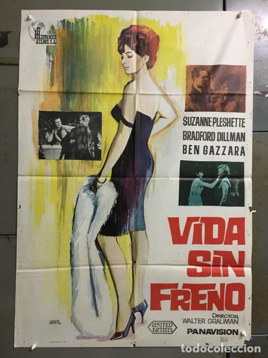 Cinema: DCO S396 VIDA SIN FRENO SUZANNE PLESHETTE JANO POSTER ORIGINAL 70X100 ESTRENO