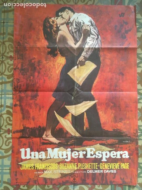 Cinema: una mujer espera suzanne pleshette mac poster cartel original estreno