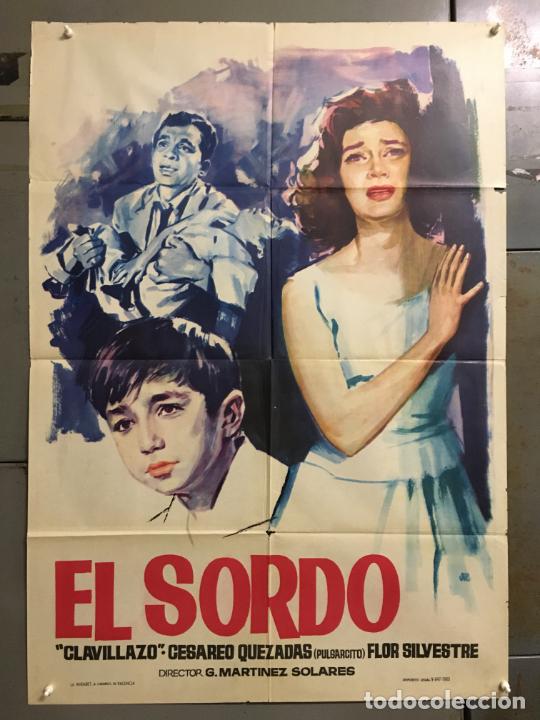 Cinema: DCO S533 EL SORDO ANTONIO ESPINO CLAVILLAZO IRMA DORANTES POSTER ORIGINAL 70X100 ESTRENO