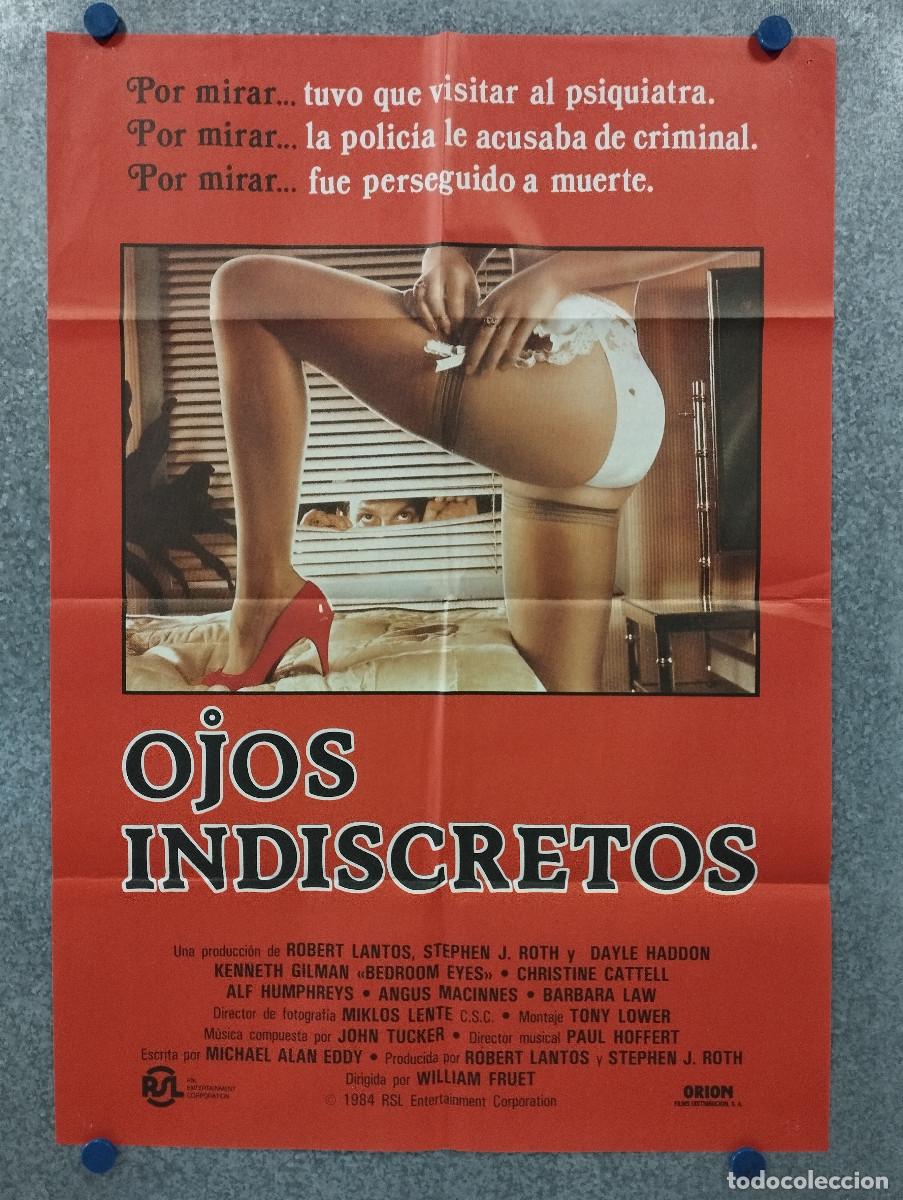 Cine: Ojos indiscretos. Kip Gilman, Barbara Law, Jayne Catling POSTER ORIGINAL