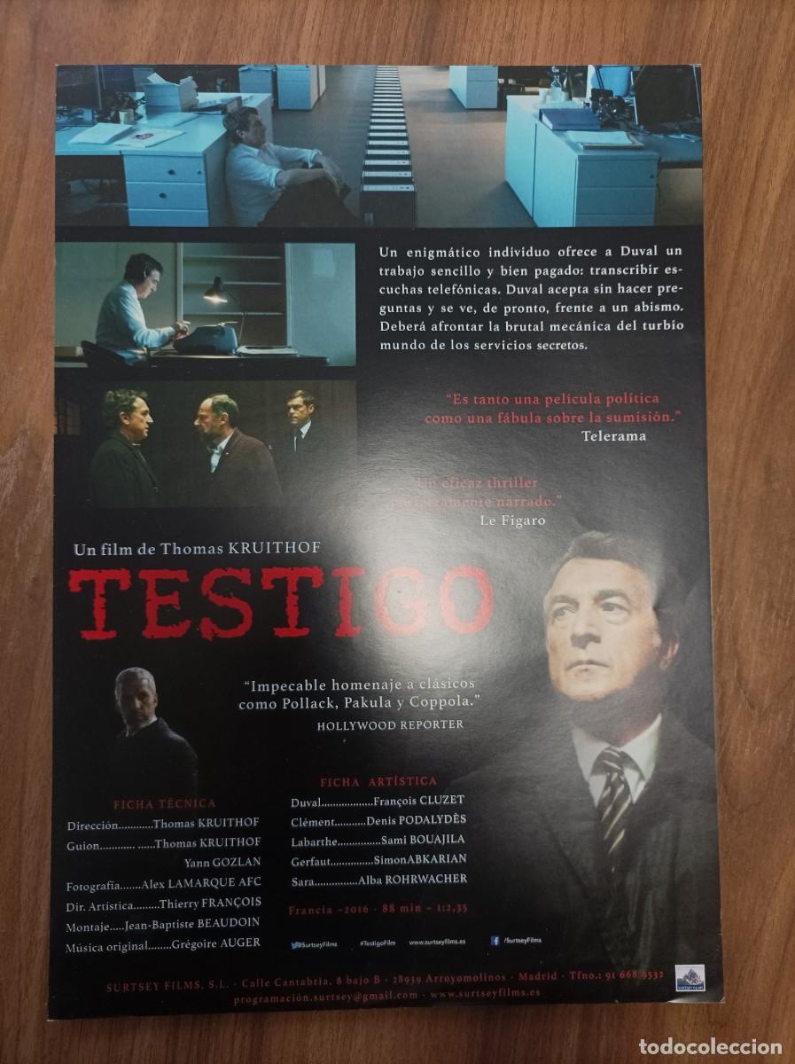 Cine: Cartel de pel&iacute;cula - TESTIGO - Foto 2
