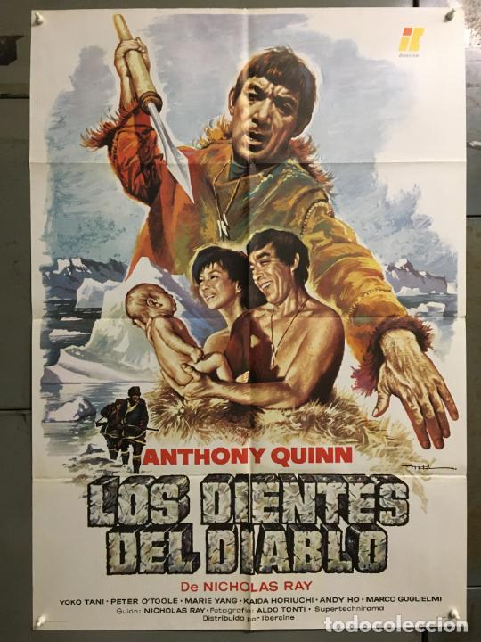 Cinema: DCO S732 LOS DIENTES DEL DIABLO NICHOLAS RAY ANTHONY QUINN MCP POSTER ORIGINAL 70X100 ESPAÑOL R-81