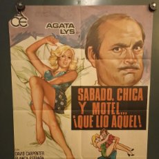 Cine: SABADO, CHICA Y MOTEL ... QUE LIO AQUEL, 1976