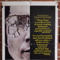 Cine: STRAW DOGS,1972, POSTER ORIGINAL, DUSTIN HOFFMAN, 103X64,. Lote 401370644