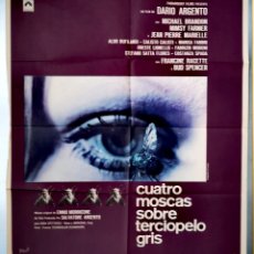 Cine: CUATRO MOSCAS SOBRE EL TERCIOPELO GRIS - 70 X 80 - AÑO 1972. Lote 401654224