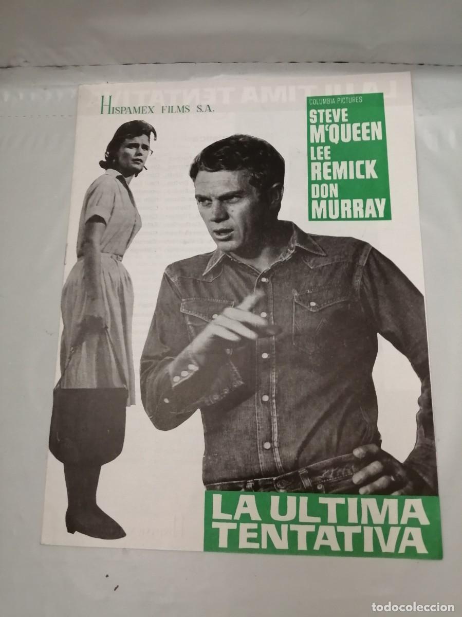 Cinema: Afiche original a&ntilde;o 1966, con 8 p&aacute;ginas, de la pel&iacute;cula LA &Uacute;LTIMA TENTATIVA (Robert Mulligan)