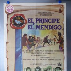 Cine: POSTER - EL PRINCIPE Y EL MENDIGO, CHARLTON HESTON, RAQUEL WELCH, OLIVER REED, AÑO 1977. Lote 402997279