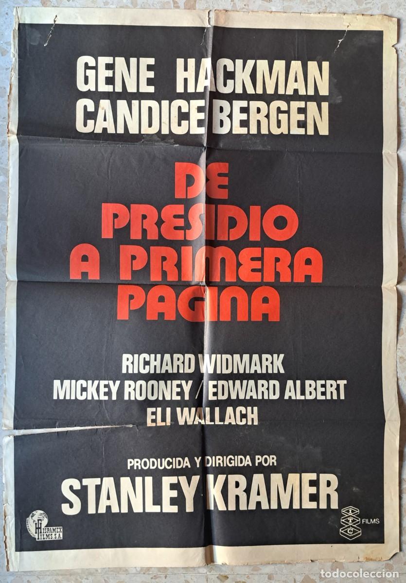 Cinema: De presidio a primera p&aacute;gina (70 x 100) Stanley Kramer, Gene Hackman, Candice Bergen