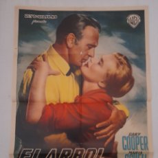 Cine: CARTEL EL ARBOL DEL AHORCADO, GARY COOPER, 1959