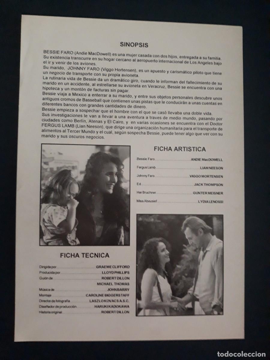 Cine: Poster Ruby Cairo Medidas 21 Cm X 29.60 Cm - Foto 2