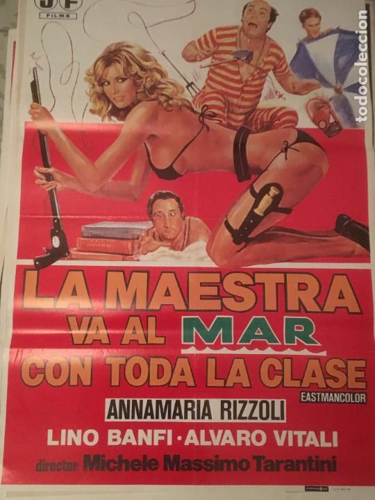 Cinema: la maestra va al mar con toda la clase poster cartel original estreno