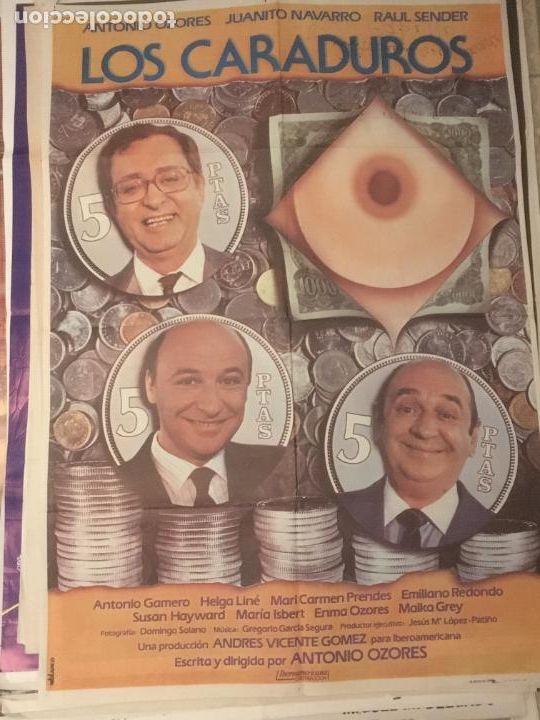 Cinema: los caraduros poster cartel original estreno