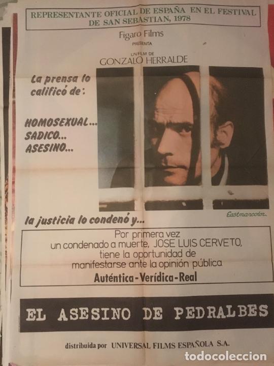 Cinema: el asesino de pedralbes gonzalo herralde poster cartel original estreno