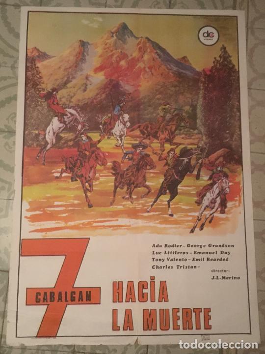 Cinema: 7 cabalgan hacia la muerte poster cartel original estreno