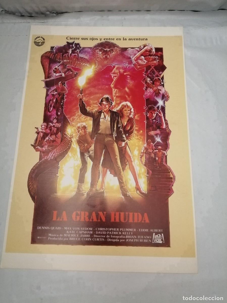 Cin&eacute;ma: Afiche de la pel&iacute;cula de 1984: LA GRAN HUIDA (Joseph Ruben)