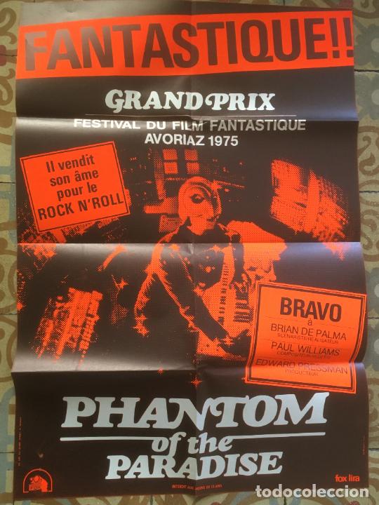 Cine: el fantasma del paraiso phantom paradise brian de palma poster cartel frances original estreno