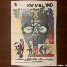 Cine: ”EL HOMBRE CON RAYOS X EN LOS OJOS” ROGER CORMAN, RAY MILLAND CARTEL ORIGINAL ESTRENO 1965
