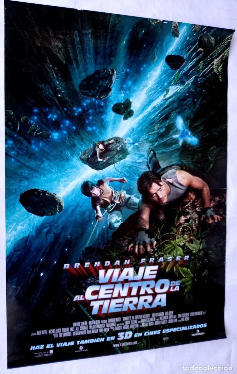 Cinema: VIAJE AL CENTRO DE LA TIERRA, con Brendan Fraser. P&Oacute;STER 68 X 98 cms.